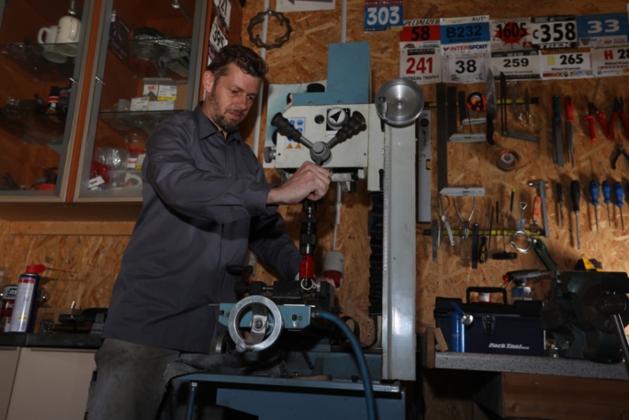 Michael EIgl on his shop floor