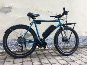 modernized customer bike including conversion to electric drive