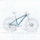 design study of an enduro hardtail (colour: blue)