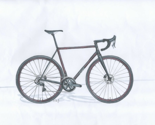 design study of a roadbike classig (colour: black)