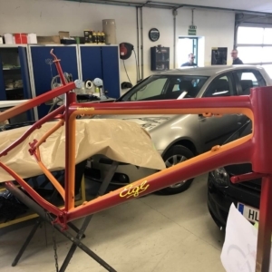 paint job (before clear coat)
