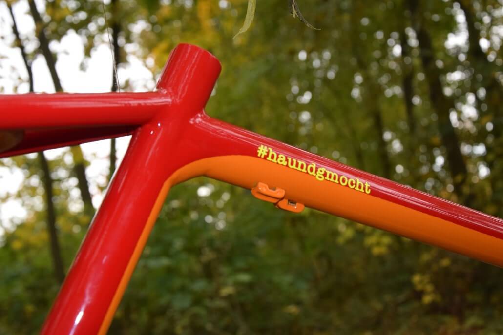 enduro hardtail orange (detail) [colour: red/ orange]