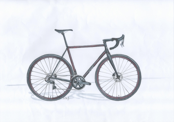 design roadbike classig (black)